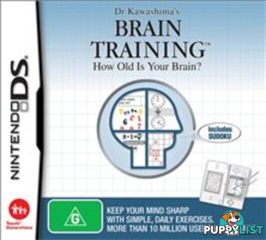 Dr Kawashima's Brain Training: How Old is Your Brain? [Pre-Owned] (DS) - Nintendo - P/O DS Software GTIN/EAN/UPC: 045496737122