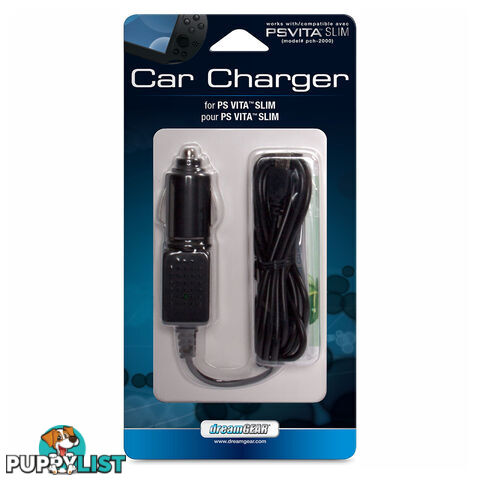 dreamGEAR Car Charger for PS Vita Slim - dreamGEAR - PS Vita Accessory GTIN/EAN/UPC: 845620033515