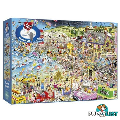 Gibsons I Love Summer 1000 Piece Jigsaw Puzzle - Gibsons - Tabletop Jigsaw Puzzle GTIN/EAN/UPC: 5012269070385