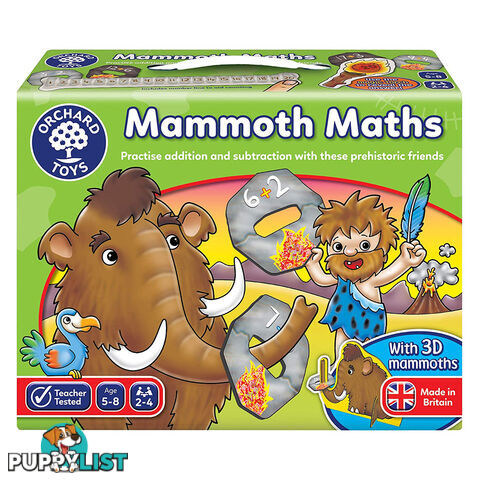 Orchard Toys Mammoth Maths Educational Game - Orchard Toys - Tabletop Board Game GTIN/EAN/UPC: 5011863000910