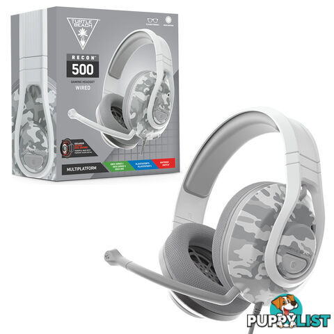 Turtle BeachÂ® Recon 500 Wired Multiplatform Gaming Headset (Arctic Camo) - Turtle Beach - Headset GTIN/EAN/UPC: 731855064052