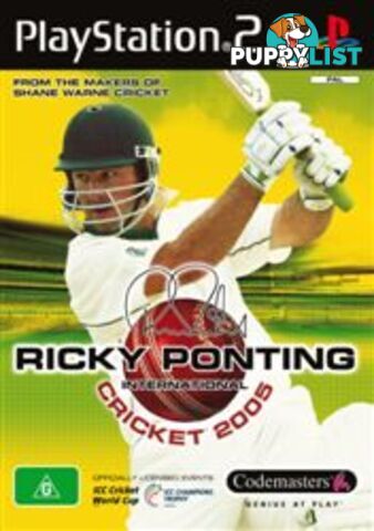 Ricky Ponting International Cricket 2005 [Pre-Owned] (PS2) - Codemasters - Retro PS2 Software GTIN/EAN/UPC: 5024866329322