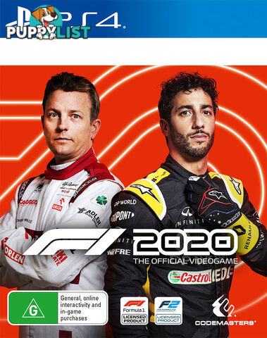 F1 2020 [Pre-Owned] (PS4) - Codemasters - P/O PS4 Software GTIN/EAN/UPC: 4020628721596