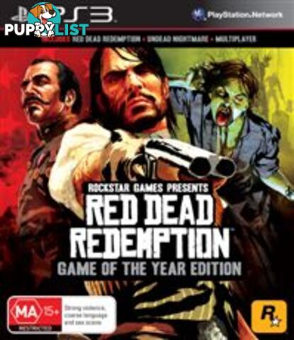 Red Dead Redemption Game of the Year Edition [Pre-Owned] (PS3) - Rockstar Games - Retro P/O PS3 Software GTIN/EAN/UPC: 5026555407434