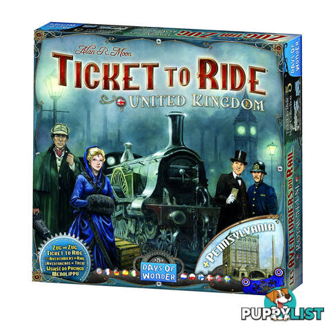 Ticket To Ride United Kingdom Expansion Board Game - Days of Wonder 720123 - Tabletop Board Game GTIN/EAN/UPC: 824968817773