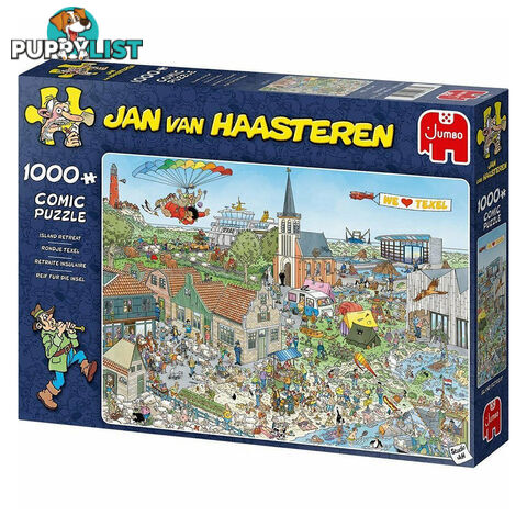 Jan Van Haasteren Island Retreat 1000 Piece Jigsaw Puzzle - Jumbo - Tabletop Jigsaw Puzzle GTIN/EAN/UPC: 8710126200360