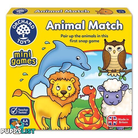 Animal Match Card Game - Orchard Toys - Tabletop Card Game GTIN/EAN/UPC: 5011863102560