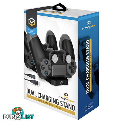 Dual Charging Stand with Charging Cable for PlayStation 4 - Powerwave TP4-002 - PS4 Accessory GTIN/EAN/UPC: 9338176020005