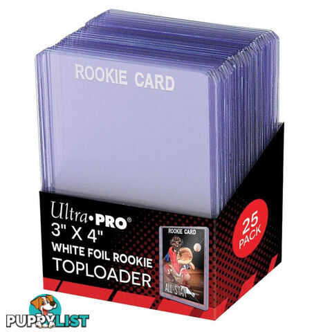 Ultra Pro 3 x 4 35PT White Foil Toploaders 25 Pack - Ultra Pro - Tabletop Trading Cards Accessory GTIN/EAN/UPC: 074427813567