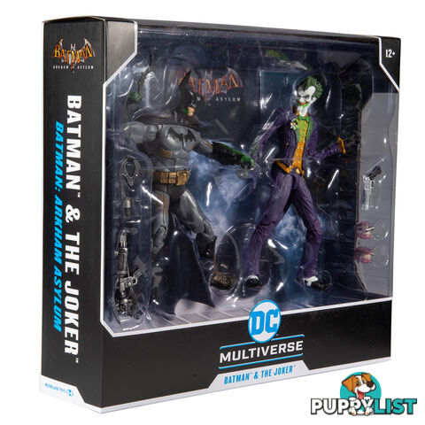 McFarlane Toys Batman Arkham Asylum Batman & Joker 7" Action Figure 2 Pack - McFarlane Toys - Merch Collectible Figures GTIN/EAN/UPC: 787926153484