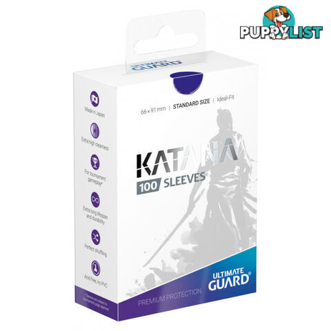 Ultimate Guard Katana 100 Sleeves (Blue) - Ultimate Guard - Tabletop Trading Cards Accessory GTIN/EAN/UPC: 4260250073773