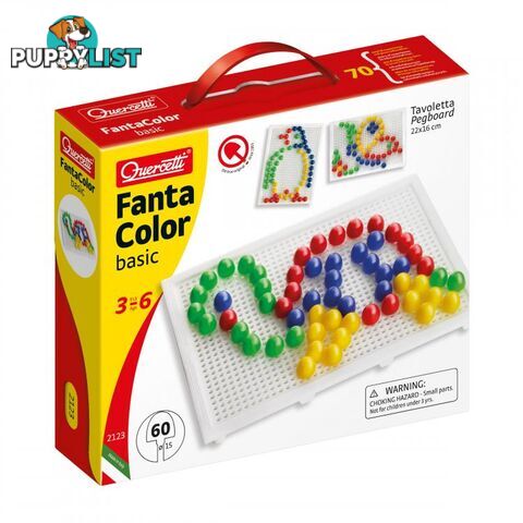 Quercetti FantaColour Basic 60 Piece Toy - Quercetti & C. S.p.A. - Toys Arts & Crafts GTIN/EAN/UPC: 8007905021231