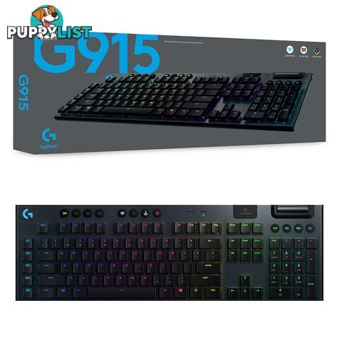 Logitech G915 Lightspeed RGB GL Tactile Wireless Mechanical Gaming Keyboard - Logitech - PC Accessory GTIN/EAN/UPC: 097855149114