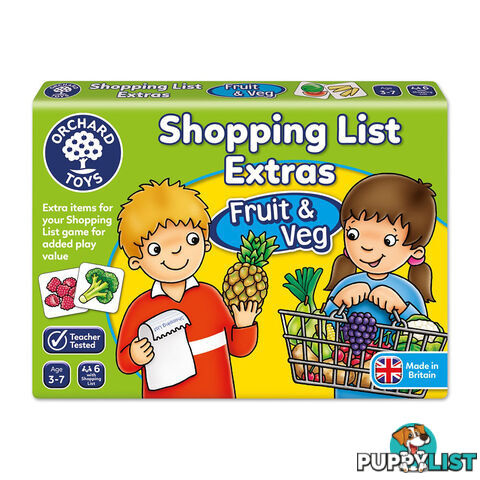 Orchard Toys Shopping List Extras Fruit & Veg Educational Kids Card Game - Orchard Toys - Toys Games & Puzzles GTIN/EAN/UPC: 5011863101150