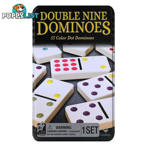 Double Nine Color Dot Dominoes Tile Game - Cardinal Games - Tabletop Board Game GTIN/EAN/UPC: 778988391600