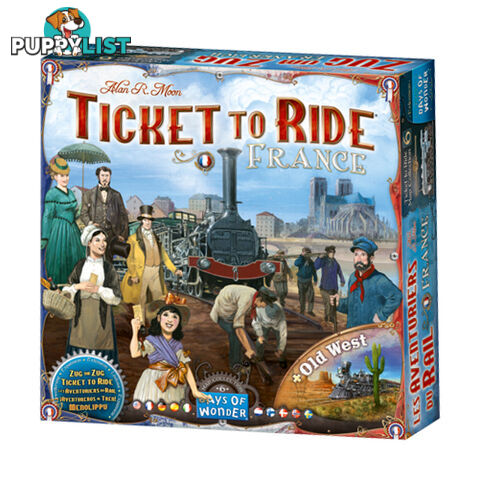 Ticket to Ride: France Expansion Board Game - Days of Wonder - Tabletop Board Game GTIN/EAN/UPC: 824968721285