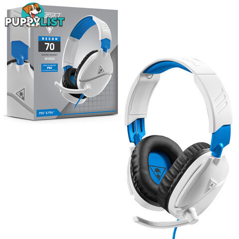 Turtle Beach Recon 70P White Gaming Headset for PS4 & PS5 - Turtle Beach - Headset GTIN/EAN/UPC: 731855034550