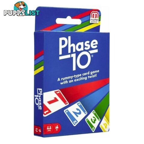 Phase 10 Card Game - Mattel Games W5800 - Tabletop Card Game GTIN/EAN/UPC: 887961437225