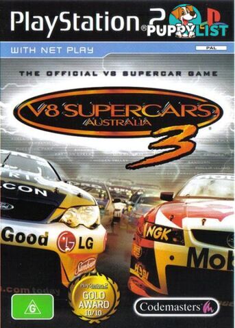 V8 Supercars 3 [Pre-Owned] (PS2) - Retro PS2 Software GTIN/EAN/UPC: 5024866329506