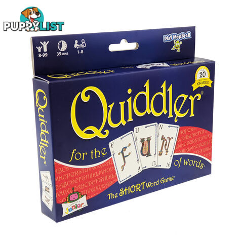 Quiddler Card Game - Play Monster BGQUIDDLER - Tabletop Card Game GTIN/EAN/UPC: 736396050007