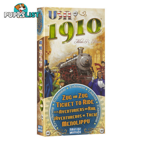 Ticket To Ride USA 1910 Expansion Board Game - Days of Wonder LFCABE139 - Tabletop Board Game GTIN/EAN/UPC: 824968817711