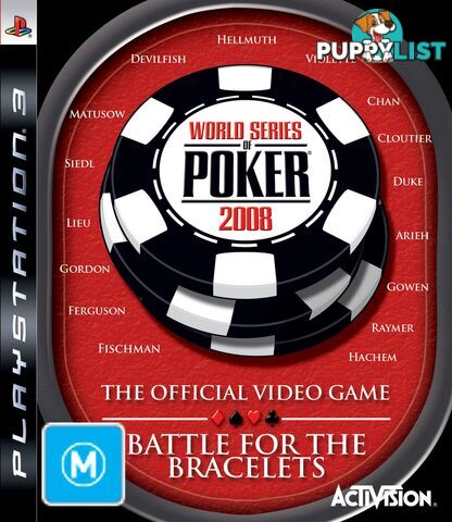 World Series of Poker 2008: Battle for the Bracelets [Pre-Owned] (PS3) - Activision - Retro P/O PS3 Software GTIN/EAN/UPC: 5030917049712