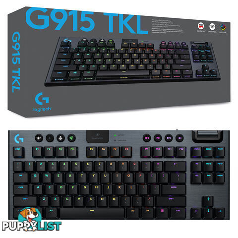 Logitech G915 TKL Lightspeed Wireless GL Linear RGB Mechanical Gaming Keyboard - Logitech - PC Accessory GTIN/EAN/UPC: 097855155801