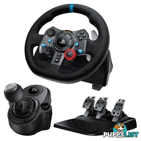 Logitech G29 Driving Force Racing Wheel for PS5, PS4, PC + Logitech Driving Force Shifter - Logitech - Racing Simulation GTIN/EAN/UPC: 097855112781