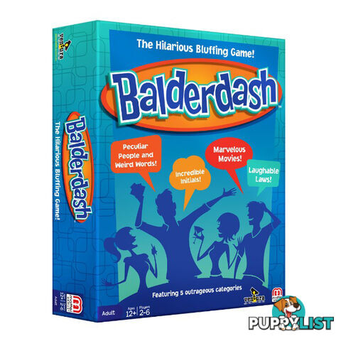 Balderdash Board Game (New Edition) - Ventura Games CAN004 - Tabletop Board Game GTIN/EAN/UPC: 9313612001053