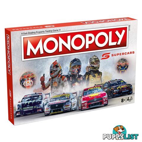 Monopoly Supercars 2021 Edition Board Game - Winning Moves - Tabletop Board Game GTIN/EAN/UPC: 5053410004989