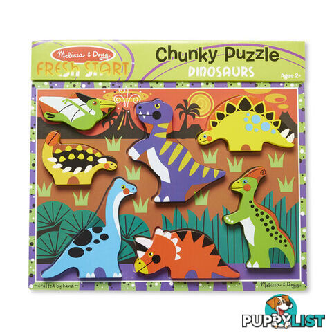 Melissa & Doug Dinosaur Chunky Jigsaw Puzzle - Melissa & Doug - Toys Games & Puzzles GTIN/EAN/UPC: 000772037471