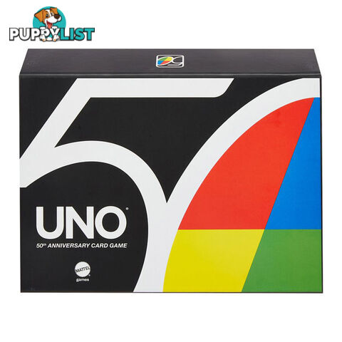 Uno 50th Anniversary Premium Edition Card Game - Mattel - Tabletop Card Game GTIN/EAN/UPC: 887961958423