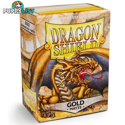 Dragon Shield Gygex Matte Gold Sleeves 100 Pack - Arcane Tinmen Aps - Tabletop Trading Cards Accessory GTIN/EAN/UPC: 5706569110062