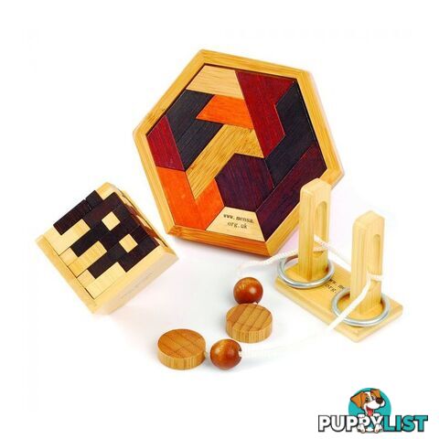 Mensa's Wooden Brain Bogglers Puzzles - Mensa The High IQ Society - Tabletop Puzzle Game GTIN/EAN/UPC: 5060096381808