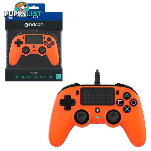 Nacon Orange Wired Compact Controller for PlayStation 4 - Nacon - PS4 Accessory GTIN/EAN/UPC: 3499550360745