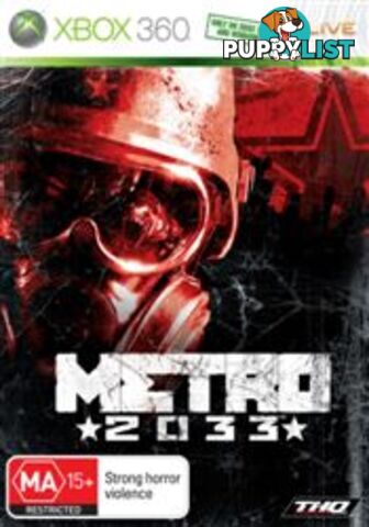 Metro 2033 [Pre-Owned] (Xbox 360) - THQ - P/O Xbox 360 Software GTIN/EAN/UPC: 4005209130561