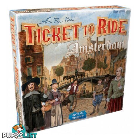 Ticket to Ride Amsterdam Board Game - Days of Wonder - Tabletop Board Game GTIN/EAN/UPC: 824968200636