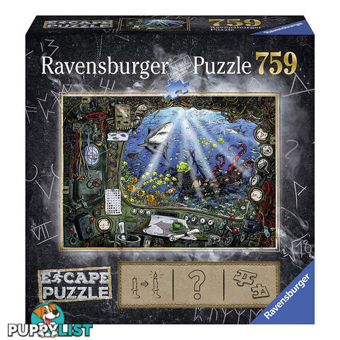 Ravensburger Escape Submarine 759 Piece Jigsaw Puzzle - Ravensburger - Tabletop Jigsaw Puzzle GTIN/EAN/UPC: 4005556199594