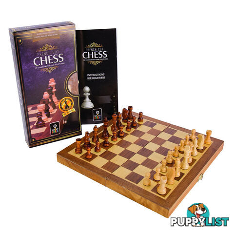 French Cut Chess Set 30cm Folding Board - Heebie Jeebies - Tabletop Board Game GTIN/EAN/UPC: 9341570002850