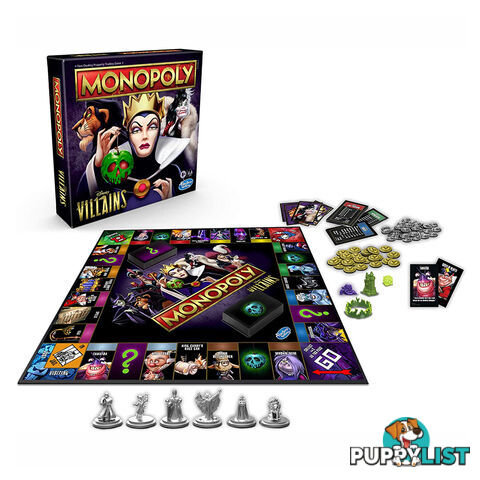 Monopoly Disney Villains Edition Board Game - Hasbro Gaming - Tabletop Board Game GTIN/EAN/UPC: 630509971176