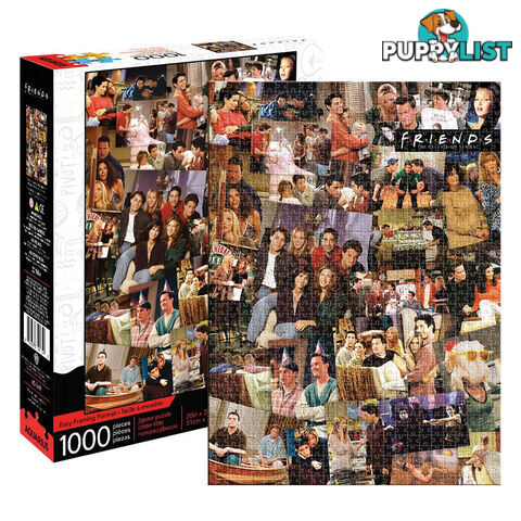 Aquarius Friends Collage 1000 Piece Jigsaw Puzzle - Aquarius - Tabletop Jigsaw Puzzle GTIN/EAN/UPC: 840391141346