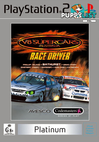 V8 Supercars Race Driver [Pre-Owned] (PS2) - Codemasters - Retro PS2 Software GTIN/EAN/UPC: 5024866320374