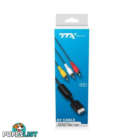 TTX AV Cable for PS1 / PS2 & PS3 - TTX Tech - Multiplatform GTIN/EAN/UPC: 849172012615