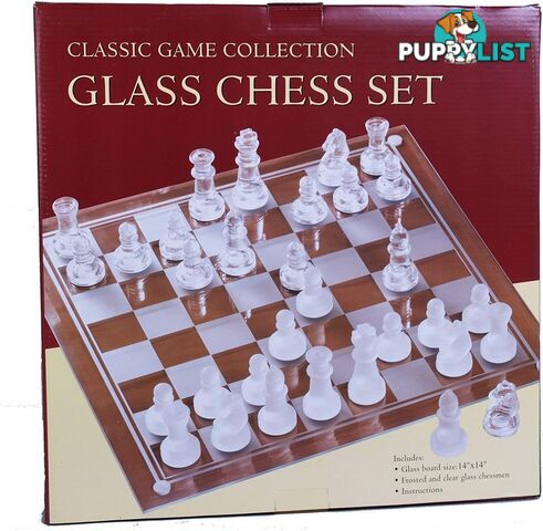 Classic Game Collection Glass Chess Set - Hansen Classic Games - Tabletop Board Game GTIN/EAN/UPC: 025766030054