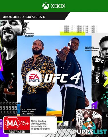 EA Sports UFC 4 (Xbox Series X, Xbox One) - EA Sports - Xbox One Software GTIN/EAN/UPC: 5035225122492