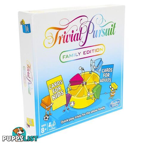 Trivial Pursuit Family Edition 2018 Refresh Board Game - Hasbro Gaming - Tabletop Board Game GTIN/EAN/UPC: 630509710294