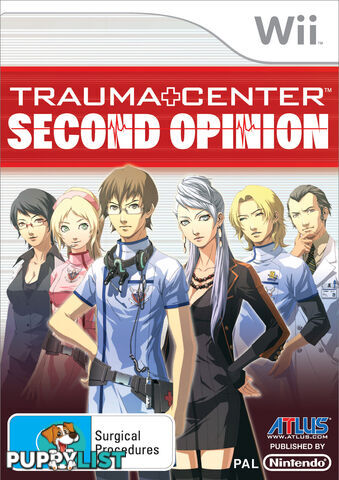 Trauma Center: Second Opinion [Pre-Owned] (Wii) - Atlus - P/O Wii Software GTIN/EAN/UPC: 045496362997