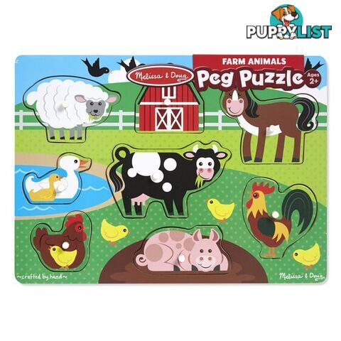 Melissa & Doug Farm Peg Puzzle - Melissa & Doug - Toys Games & Puzzles GTIN/EAN/UPC: 000772090506