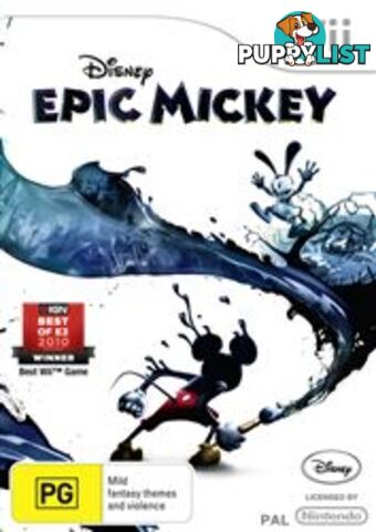 Disney's Epic Mickey [Pre-Owned] (Wii) - Disney Interactive Studios - P/O Wii Software GTIN/EAN/UPC: 8717418282721