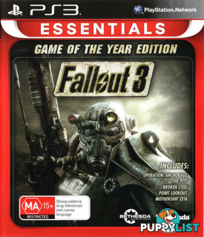 Fallout 3 Game of the Year Edition [Pre-Owned] (PS3) - Bethesda Softworks - Retro P/O PS3 Software GTIN/EAN/UPC: 093155126558